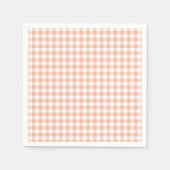 Serviette En Papier Sweet as a Peach plaid Anniversaire (Devant)