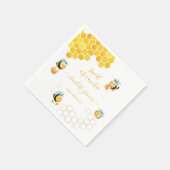 Serviette En Papier Sweet As Can Bee Baby's First Birthday (Coin)