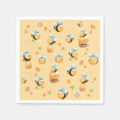 Serviette En Papier Sweet as Honey First Bee Theme Anniversaire (Devant)