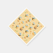 Serviette En Papier Sweet as Honey First Bee Theme Anniversaire (Coin)