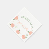 Serviette En Papier Sweet As Peach Anniversaire (Coin)