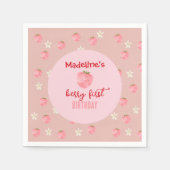 Serviette En Papier Sweet Berry Premier anniversaire (Devant)