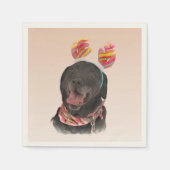 Serviette En Papier Sweet Black Labrador Retriever Chien (Devant)