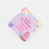 Serviette En Papier Sweet Celebration : Purple Anniversaire Papier Nap (Coin)