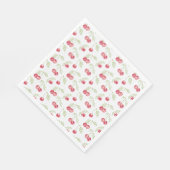 Serviette En Papier Sweet Cerises Rouge Vert (Coin)