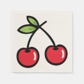 Serviette En Papier Sweet Cherry Paper Table Napkins (Devant)