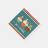 Serviette En Papier Sweet Christmas Cupcakes Traitements Festive (Coin)