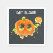 Serviette En Papier Sweet Halloween Party Paper Napkin with Pumpkin  (Devant)