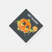 Serviette En Papier Sweet Halloween Party Paper Napkin with Pumpkin  (Coin)