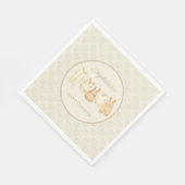 Serviette En Papier Sweet Heart Pattern Baby Shower (Coin)
