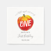 Serviette En Papier Sweet Little Apple 1er anniversaire (Devant)