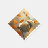 Serviette En Papier Sweet Little Bird Anniversaire (Coin)