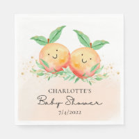 Sweet Little Peaches serviettes jumelles
