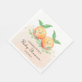 Serviette En Papier Sweet Little Peaches serviettes jumelles (Coin)