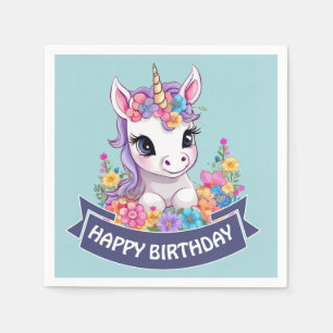 Serviette En Papier Sweet Magique Baby Unicorn