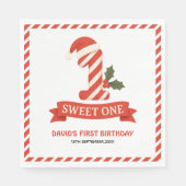 Serviette En Papier Sweet One Christmas Premier anniversaire (Devant)