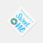 Serviette En Papier Sweet One Donut 1er anniversaire (Coin)