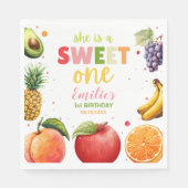 Serviette En Papier Sweet One Fruit 1er Anniversaire Bash, fête d'été (Devant)