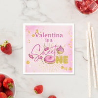 Sweet One Girl 1er anniversaire Pink Faux Parties 