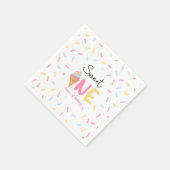 Serviette En Papier Sweet One Ice Cream Première fête d'anniversaire (Coin)