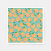 Serviette En Papier Sweet Peach Cute Fruit 1er Anniversaire Thème (Devant)