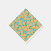 Serviette En Papier Sweet Peach Cute Fruit 1er Anniversaire Thème (Coin)