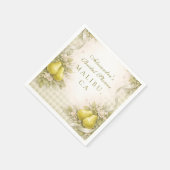 Serviette En Papier Sweet Perfect Pair Pear Bridal Shower (Coin)