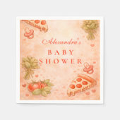 Serviette En Papier Sweet Pizza Baby Shower (Devant)
