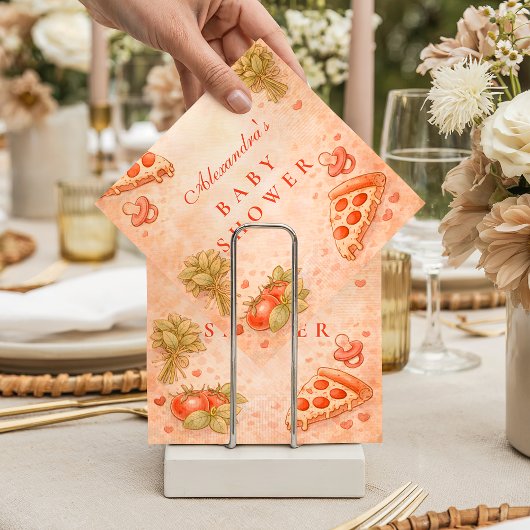 Serviette En Papier Sweet Pizza Baby Shower