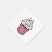 Serviette En Papier Sweet Proposition Cupcake (Coin)