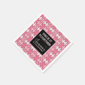 Serviette En Papier Sweet Rose Black Pièce It Ensemble Puzzle Annivers (Coin)