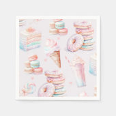 Serviette En Papier Sweet sassy et six Pastel bonbons anniversaire (Devant)