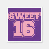 Serviette En Papier Sweet sixteen (Devant)