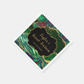 Serviette En Papier Sweet sixteen d'Agate Safari vert (Coin)