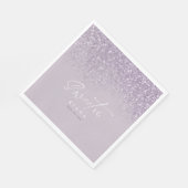 Serviette En Papier Sweet sixteen étincelant Mauve ID912 (Coin)