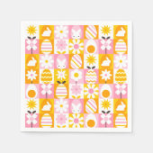 Serviette En Papier Sweet Spring Easter Patchwork  (Devant)