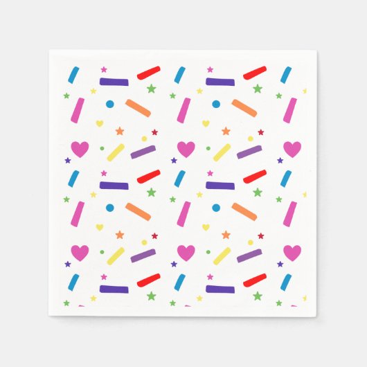 Serviette En Papier Sweet Sprinkle thème de fête d'anniversaire (Devant)