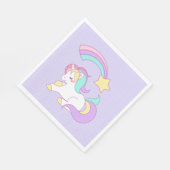 Serviette En Papier Sweet Unicorne avec Rainbow Shoot Star (Coin)