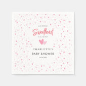 Serviette En Papier Sweetheart est sur le chemin Girl Baby shower papi (Devant)