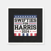 Serviette En Papier Swifties for Kamala Harris 2024 Vote Support (Devant)