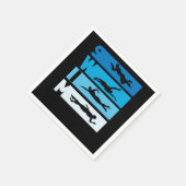 Serviette En Papier Swimmer Swim Coach (Coin)