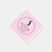Serviette En Papier Swing into Fun : Dames Golf League (Coin)