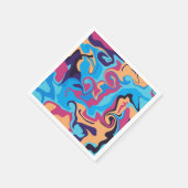 Serviette En Papier Swirl moderne (Coin)