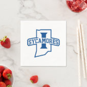 Serviette En Papier Sycamores d'Indiana State University (En situation)