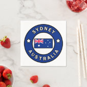 Serviette En Papier Sydney Australie (En situation)