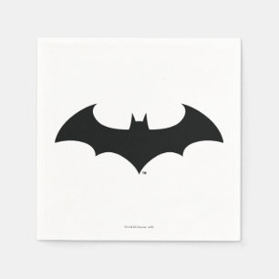 Serviette En Papier Symbole Batman   Logo Simple Bat Silhouette