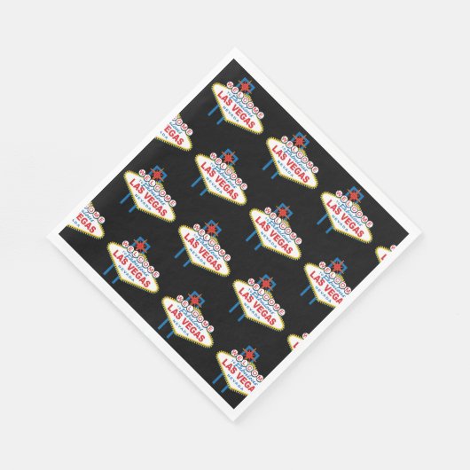 Serviette En Papier SYMBOLE Bienvenue À Las Vegas (Coin)