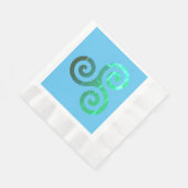 Serviette En Papier Symbole celtique antique Emerald Triskele (Coin)