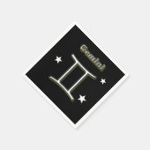 Serviette En Papier Symbole chrome Gemini (Coin)