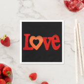 Serviette En Papier Symbole d'amour (En situation)